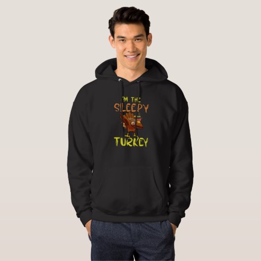 Ik ben de slappe Turkse Happy Thanksgiving Day Boy Hoodie (Voorkant volledig)