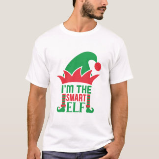 Ik ben de slimme Elf Kersttijd Elf T-shirt