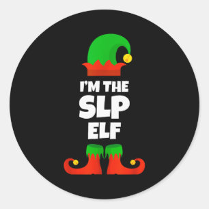 Ik ben de Slp Elf Familie Pyjama Kersttoespraak La Ronde Sticker