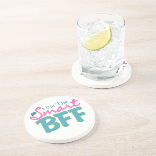 Ik ben de Smart BFF Zandsteen Onderzetter (Zijkant)