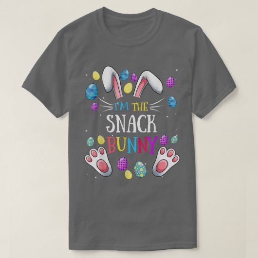 Ik ben de Snack Bunny Matching Family Easter Party T-shirt (Design voorkant)