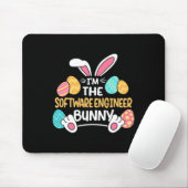 Ik ben de software engineer Bunny Developer Pasen  Muismat (Met muis)