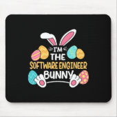 Ik ben de software engineer Bunny Developer Pasen  Muismat (Voorkant)
