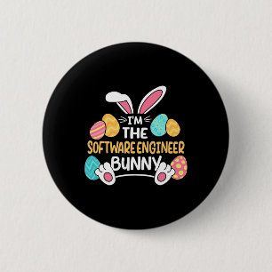 Ik ben de software engineer Bunny ontwikkelaar Pas Ronde Button 5,7 Cm