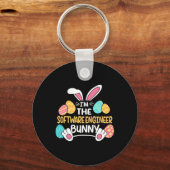 Ik ben de software engineer Bunny ontwikkelaar Pas Sleutelhanger (Voorkant)