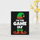 Ik ben de spel elf familie pyjama kerst grappige g kaart (Gele Bloem)