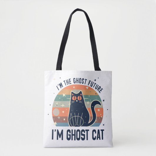 IK BEN DE SPOOKTOEKOMST, SPOOKKAT TOTE BAG (Voorkant)