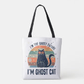 IK BEN DE SPOOKTOEKOMST, SPOOKKAT TOTE BAG (Achterkant)