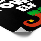 Ik ben de stad elf familie pyjama kerst grappig poster (Hoek)