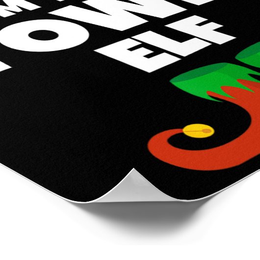 Ik ben de stad elf familie pyjama kerst grappig poster (Hoek)