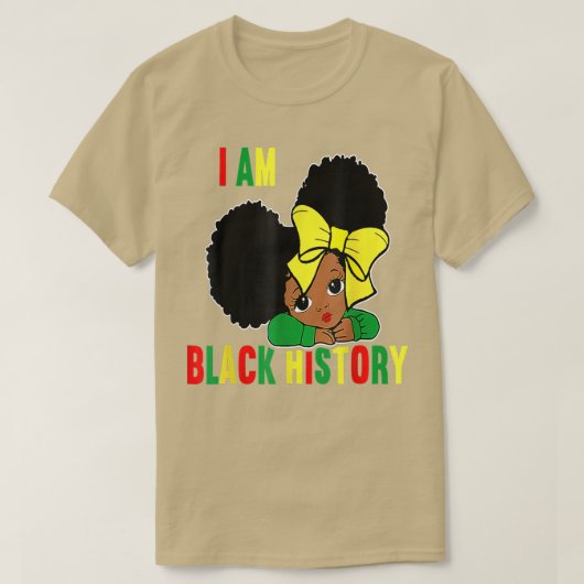 Ik ben de sterkste Afrikaanse koningin meisjesZwar T-shirt (Design voorkant)