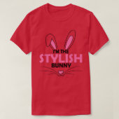 Ik ben de stijlvolle bunny Graphic Cute Easter Day T-shirt (Design voorkant)