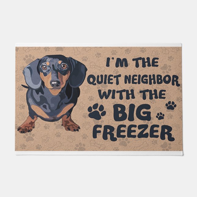 Ik ben de stille buurman met de grote vriezer deurmat (Voorkant)