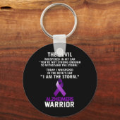 Ik Ben De Storm Alzheimer Alzheimer Krijger  Sleutelhanger (Voorkant)