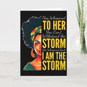 Ik Ben De Storm - Black History Month - Juneteenth Kaart