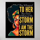 Ik Ben De Storm - Black History Month - Juneteenth Poster (Voorkant)