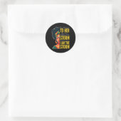 Ik Ben De Storm - Black History Month - Juneteenth Ronde Sticker (Tas)