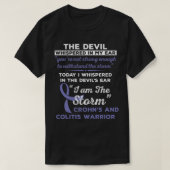 Ik ben de Storm Crohn en Colitis Warrior T-shirt (Design voorkant)