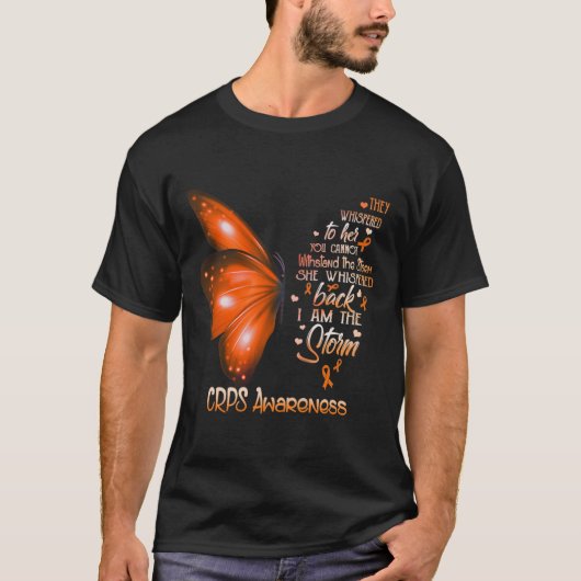 Ik ben de Storm CRPS Awareness Butterfly T-shirt (Voorkant)