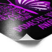 Ik ben de Storm die het bewustzijn van huiselijk g Foto Afdruk (Hoek)