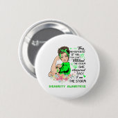 Ik ben de Storm Disability Awareness Ronde Button 5,7 Cm (Voorkant /achterkant)