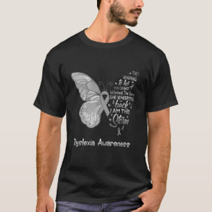 Ik ben de Storm Dyslexia Awareness Butterfly T-shirt