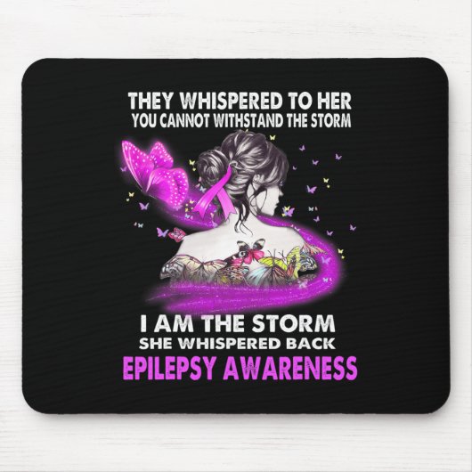 Ik Ben De Storm Epilepsie Bewustzijn Muismat (Voorkant)