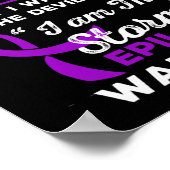 Ik ben de Storm Epilepsie Krijger Poster (Hoek)