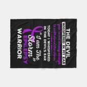 Ik ben de Storm Epilepsy Warrior Fleece Deken (Voorkant (Horizontaal))