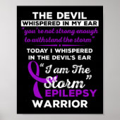 Ik ben de Storm Epilepsy Warrior Poster (Voorkant)