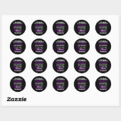 Ik ben de Storm Epilepsy Warrior Ronde Sticker (Vel)