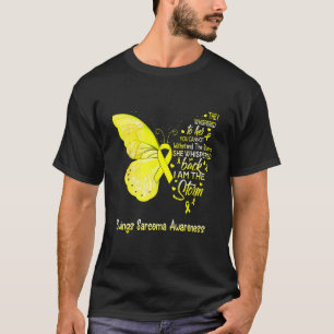 Ik ben de Storm Ewings Sarcoma Awareness Butterfly T-shirt