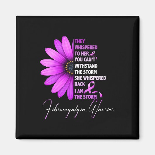 Ik ben de Storm Fibromyalgia Warrior 3 Magneet (Voorkant)