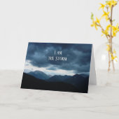 Ik ben de Storm gepersonaliseerde briefpapier Kaar Kaart (Gele Bloem)