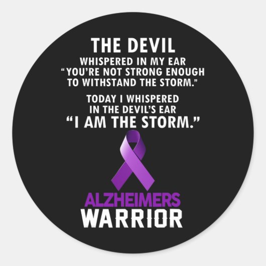 Ik ben de Storm Heimerheimer Warrior Ronde Sticker (Voorkant)