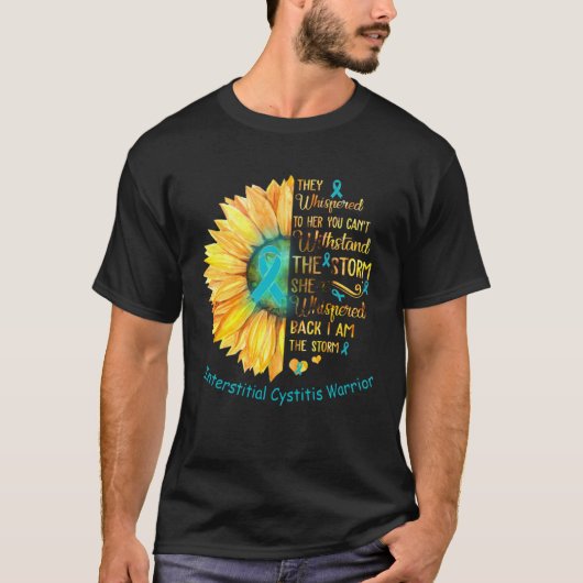 Ik ben de Storm Interstitial Cystitis Warrior T-shirt (Voorkant)