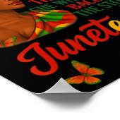 Ik Ben De Storm Juneteenth Afro Zwarte Vrouwen Ges Poster (Hoek)