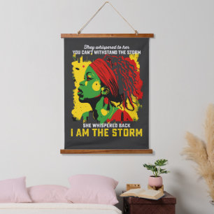Ik Ben De Storm Juneteenth Zij Fluisterden Haar To Hangend Wandkleed