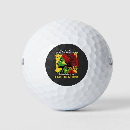 Ik ben de Storm-juntetiende die ze haar hebben toe Golfballen (Voorkant)