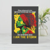 Ik ben de Storm-juntetiende die ze haar hebben toe Kaart (Staand voorkant)