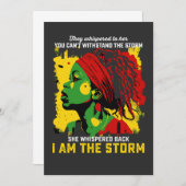 Ik ben de Storm-juntetiende die ze haar hebben toe Kaart (Voorkant / Achterkant)