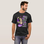 Ik ben de Storm Paarse huiselijk geweld. T-shirt (Voorkant volledig)