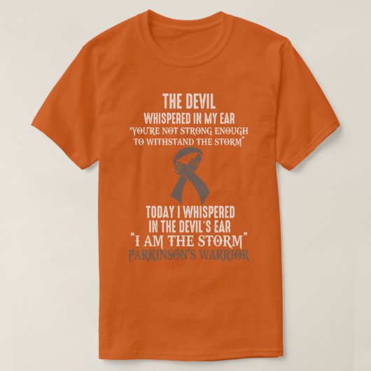 Ik ben de Storm Parkinsons Awareness Warrior T-shirt (Design voorkant)