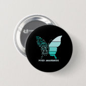 Ik Ben De Storm Ptsd Stress Bewustzijnslint Boterb Ronde Button 5,7 Cm (Voorkant /achterkant)