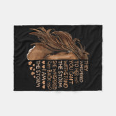 Ik ben de Storm Riding Horse Gir. Fleece Deken (Voorkant (Horizontaal))