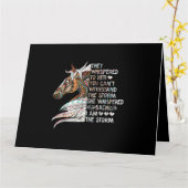 Ik ben de Storm Riding Horse Gir. Kaart (Gele Bloem)