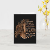 Ik ben de Storm Riding Horse Gir. Kaart (Gele Bloem)
