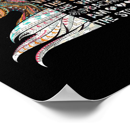 Ik ben de Storm Riding Horse Gir. Poster (Hoek)