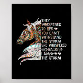 Ik ben de Storm Riding Horse Gir. Poster (Voorkant)