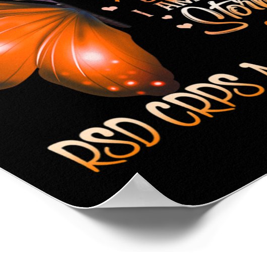 Ik ben de Storm RSD CRPS Awareness Butterfly Poster (Hoek)